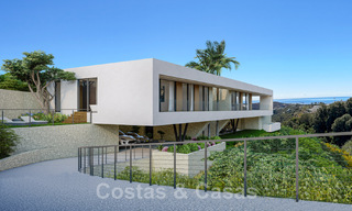 Adembenemende luxevilla van wereldklasse te koop met panoramisch zeezicht in de heuvels van Benahavis - Marbella 48505 