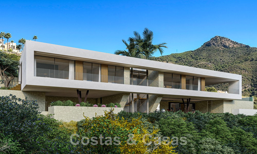 Adembenemende luxevilla van wereldklasse te koop met panoramisch zeezicht in de heuvels van Benahavis - Marbella 48510