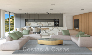Adembenemende luxevilla van wereldklasse te koop met panoramisch zeezicht in de heuvels van Benahavis - Marbella 48511 