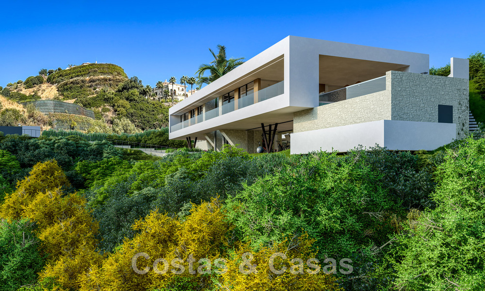 Adembenemende luxevilla van wereldklasse te koop met panoramisch zeezicht in de heuvels van Benahavis - Marbella 48513