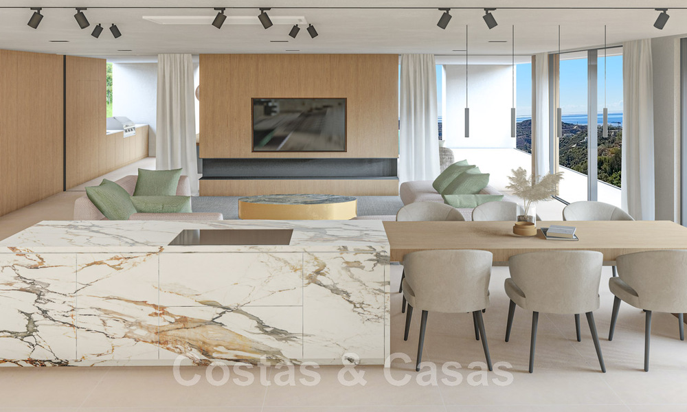 Adembenemende luxevilla van wereldklasse te koop met panoramisch zeezicht in de heuvels van Benahavis - Marbella 48516