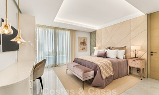 Instapklaar, modern, ultra-luxueus penthouse te koop, eerstelijnstrand, met open zeezicht, tussen Marbella en Estepona 48284 