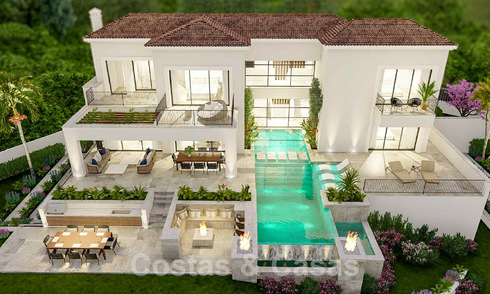 Nieuw! Royale luxevilla te koop met prachtig uitzicht op zee in een vooraanstaand gated community in La Quinta in Benahavis - Marbella 49333