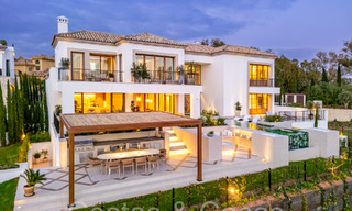 Royale luxevilla te koop met prachtig uitzicht op zee in een vooraanstaand gated community in La Quinta in Benahavis - Marbella 63874 
