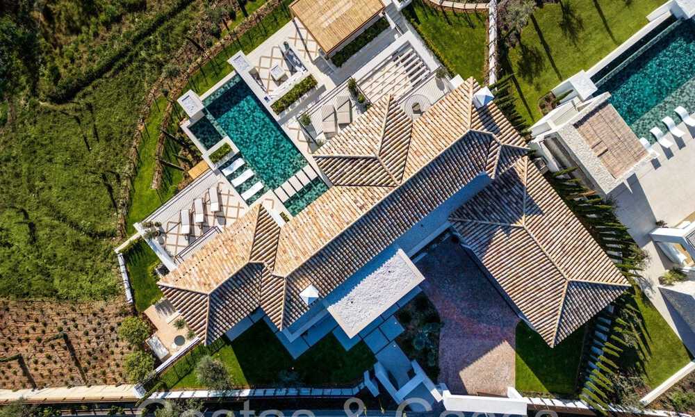 Royale luxevilla te koop met prachtig uitzicht op zee in een vooraanstaand gated community in La Quinta in Benahavis - Marbella 63897