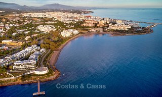 Instapklaar appartement te koop in een exclusief strandcomplex met open zeezicht op loopafstand van Estepona centrum 49308 