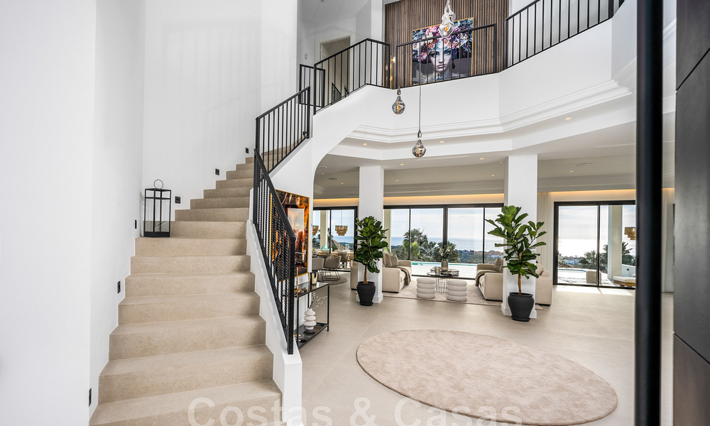 Exclusieve designvilla met panoramisch zeezicht te koop in het een vijfsterren golfresort in Marbella - Benahavis 48825