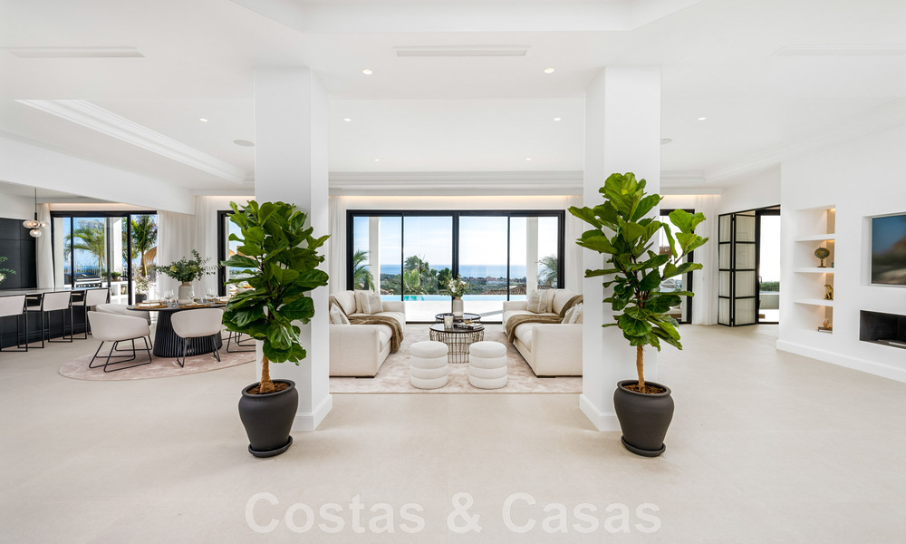 Exclusieve designvilla met panoramisch zeezicht te koop in het een vijfsterren golfresort in Marbella - Benahavis 48826