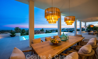 Exclusieve designvilla met panoramisch zeezicht te koop in het een vijfsterren golfresort in Marbella - Benahavis 48827 