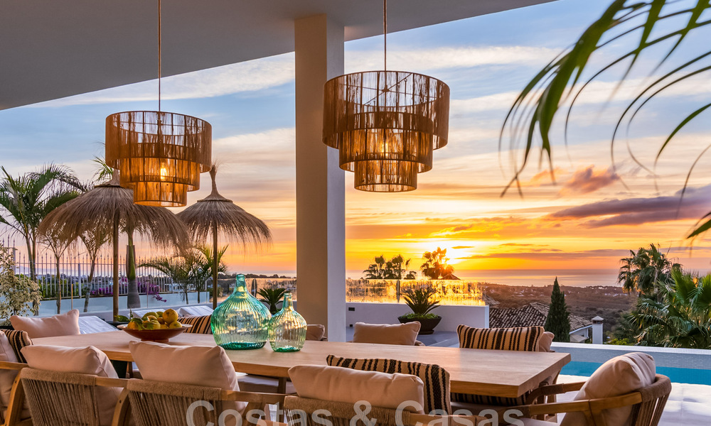 Exclusieve designvilla met panoramisch zeezicht te koop in het een vijfsterren golfresort in Marbella - Benahavis 48841