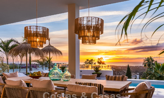 Exclusieve designvilla met panoramisch zeezicht te koop in het een vijfsterren golfresort in Marbella - Benahavis 48841 