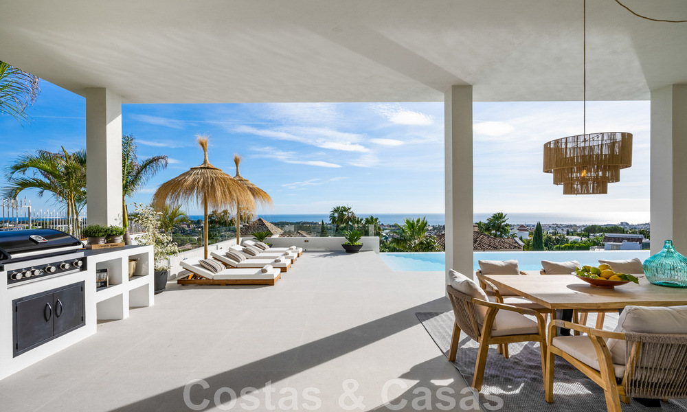 Exclusieve designvilla met panoramisch zeezicht te koop in het een vijfsterren golfresort in Marbella - Benahavis 48850