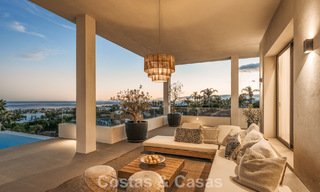 Exclusieve designvilla met panoramisch zeezicht te koop in het een vijfsterren golfresort in Marbella - Benahavis 74806 
