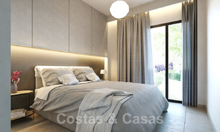 Nieuwe, luxueuze appartementen in eigentijdse stijl te koop met een ruim terras en panoramisch uitzicht op de New Golden Mile tussen Marbella en Estepona 50044 
