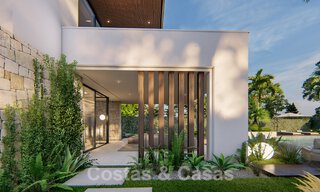 Nieuwe, hedendaagse designervilla te koop op een steenworp van het strand van de New Golden Mile, tussen Marbella en Estepona 50030 