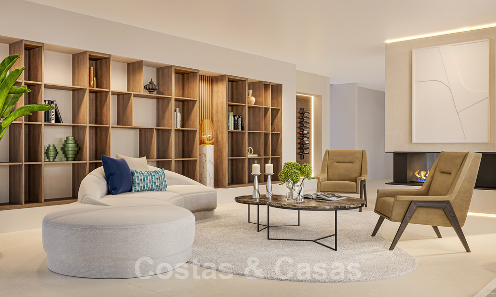 Nieuwe luxevilla in sfeervolle, Mediterrane bouwstijl te koop met uitzicht op het golfterrein in het hartje van Nueva Andalucia’s golfvallei 50681