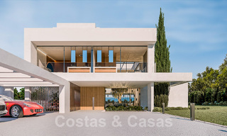 Exclusieve designervilla te koop op eerstelijnsstrand met onbelemmerd zeezicht op de New Golden Mile tussen Marbella en Estepona 51197 