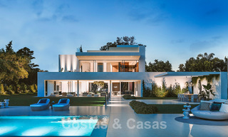 Exclusieve designervilla te koop op eerstelijnsstrand met onbelemmerd zeezicht op de New Golden Mile tussen Marbella en Estepona 51199 