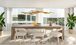 Nieuwe luxevilla te koop met een contemporaine bouwstijl gelegen in een beveiligde community van Nueva Andalucia, Marbella 51458 