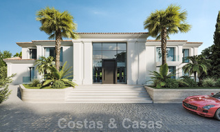 Indrukwekkende designervilla te koop, met open golf- en zeezicht, op loopafstand van de golfbaan van La Quinta Golf in Benahavis - Marbella 52626 