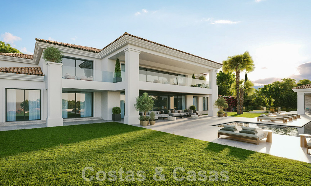 Indrukwekkende designervilla te koop, met open golf- en zeezicht, op loopafstand van de golfbaan van La Quinta Golf in Benahavis - Marbella 52629