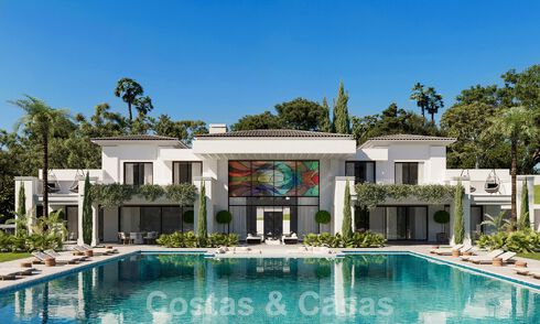 Nieuwe designervilla te koop met onverstoord uitzicht op de golfbaan in Los Flamingos Golfresort in Marbella - Benahavis 52145
