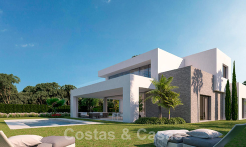 Nieuwe eigentijdse luxevilla’s te koop in een 5-sterren golfresort in Mijas, Costa del Sol 53386