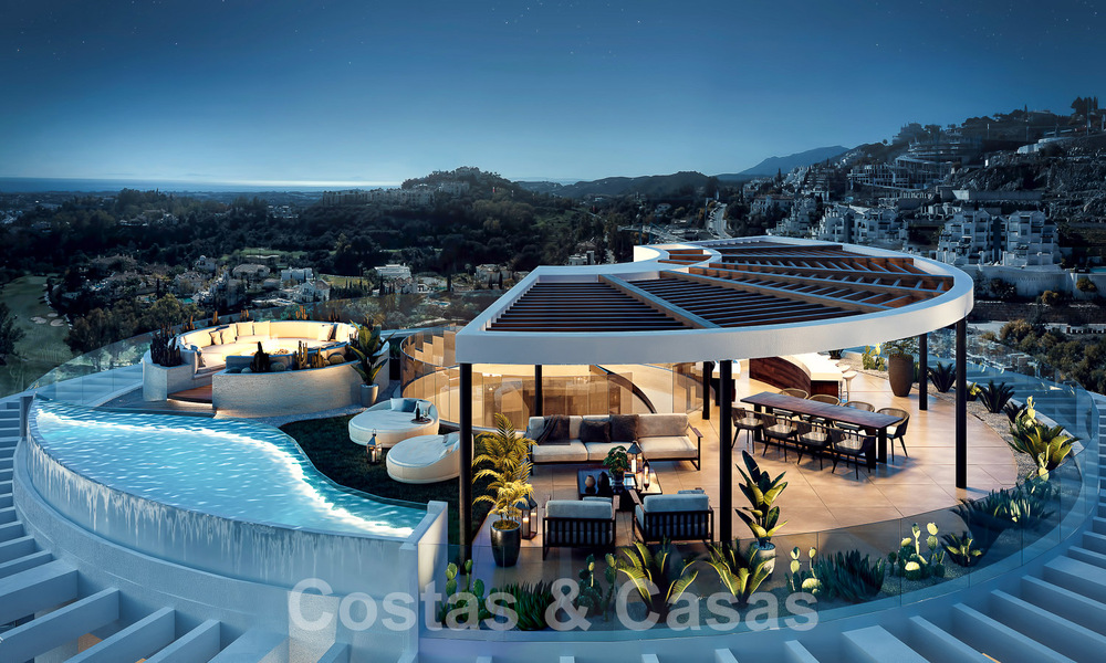 3 nieuwe units! Gesofisticeerde luxe appartementen te koop, met 300° uitzicht op zee, golf en bergen in Benahavis - Marbella 53431