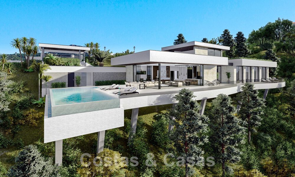 Ecologische luxevilla met een ultra modern design te koop met prachtig uitzicht op zee en de bergen in Benahavis - Marbella 52067