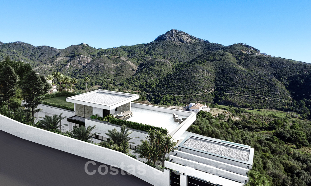 Ecologische luxevilla met een ultra modern design te koop met prachtig uitzicht op zee en de bergen in Benahavis - Marbella 52070