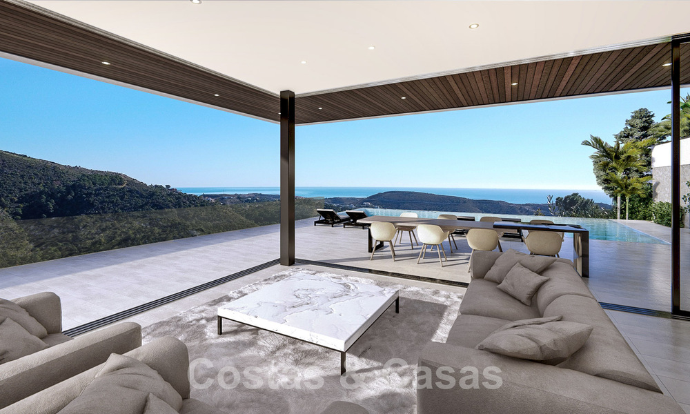 Ecologische luxevilla met een ultra modern design te koop met prachtig uitzicht op zee en de bergen in Benahavis - Marbella 52073