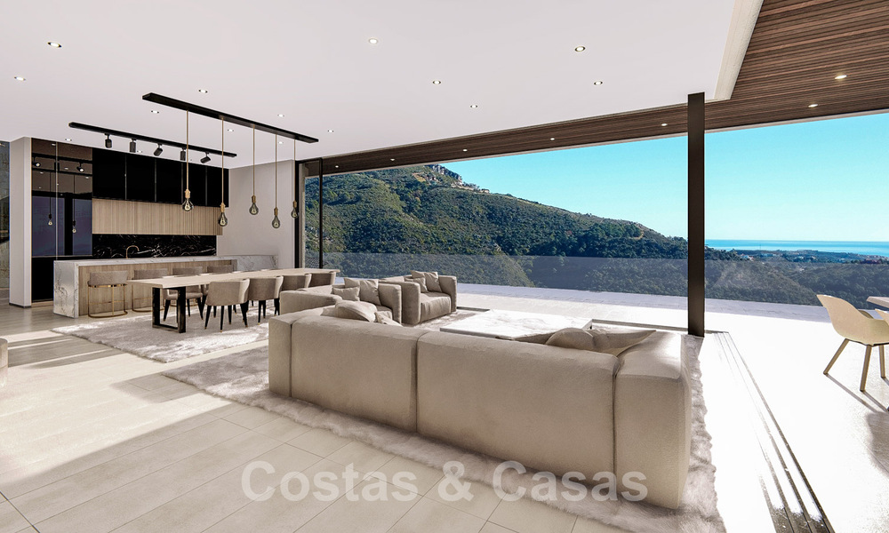 Ecologische luxevilla met een ultra modern design te koop met prachtig uitzicht op zee en de bergen in Benahavis - Marbella 52074