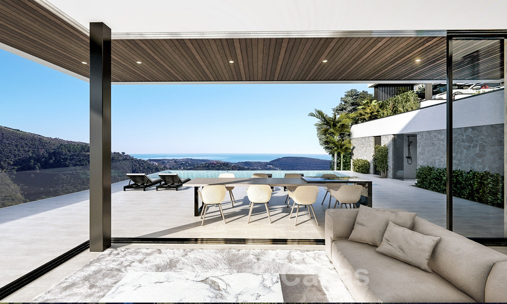Ecologische luxevilla met een ultra modern design te koop met prachtig uitzicht op zee en de bergen in Benahavis - Marbella 52076