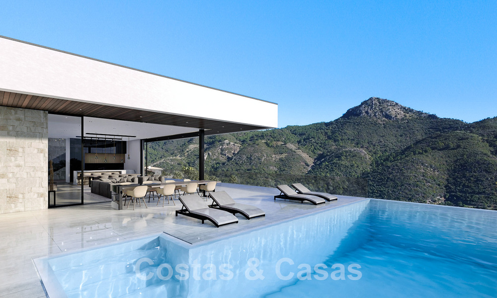 Ecologische luxevilla met een ultra modern design te koop met prachtig uitzicht op zee en de bergen in Benahavis - Marbella 52077