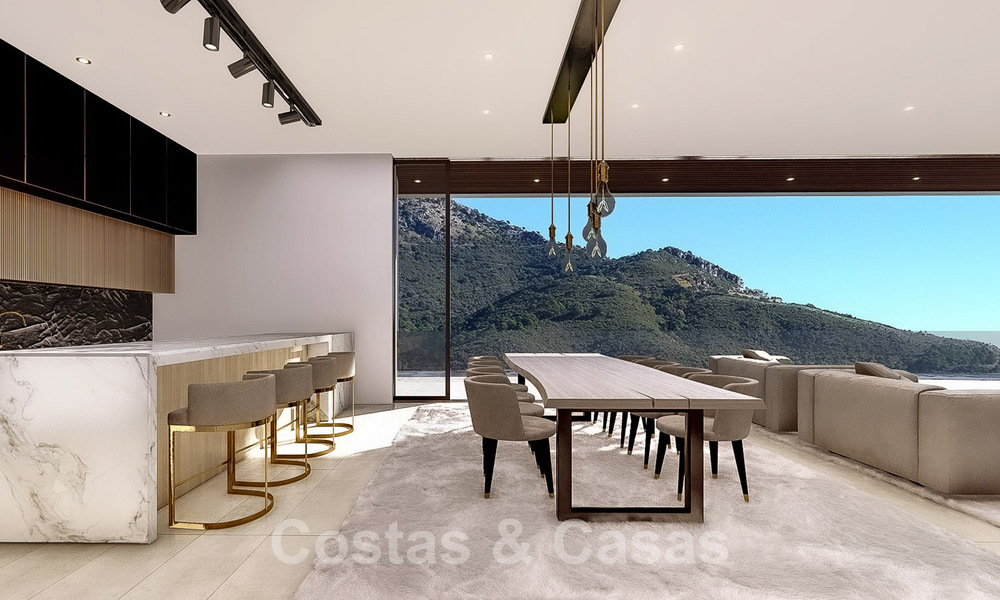 Ecologische luxevilla met een ultra modern design te koop met prachtig uitzicht op zee en de bergen in Benahavis - Marbella 52079