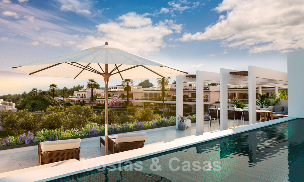 Nieuw project met prestige appartementen te koop met eigen zwembad, grenzend aan de golfbaan in Oost-Marbella 52422