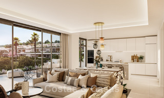 Nieuw project met prestige appartementen te koop met eigen zwembad, grenzend aan de golfbaan in Oost-Marbella 52424 