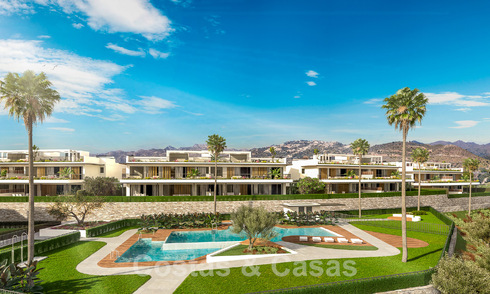 Nieuw op de markt! Nieuw project met prestige appartementen te koop met eigen zwembad, grenzend aan de golfbaan in Oost-Marbella 52427