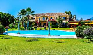 Majestueuze exclusieve villa te koop, eerstelijns strand, tussen Marbella en Estepona 29608 