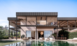 Nieuw project met 5 innovatieve, architectonische designervilla’s te koop met panoramisch zeezicht in Cascada de Camojan in Marbella 53082 