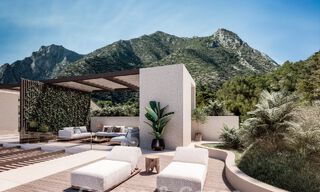 Nieuw project met 6 innovatieve, architectonische designervilla’s te koop met panoramisch zeezicht in Cascada de Camojan in Marbella 53084 