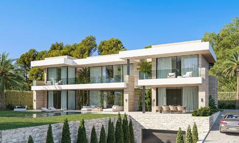 Nieuwe, ultra-luxueuze designervilla te koop in bevoorrechte urbanisatie op een steenworp van de golfbanen in Marbella - Benahavis 54645