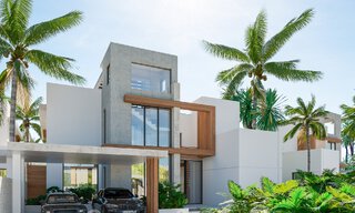 Nieuw project! Ultramoderne luxevilla´s te koop met een Balinees exterieurdesign, op frontlinie strand nabij San Pedro, Marbella 53396 