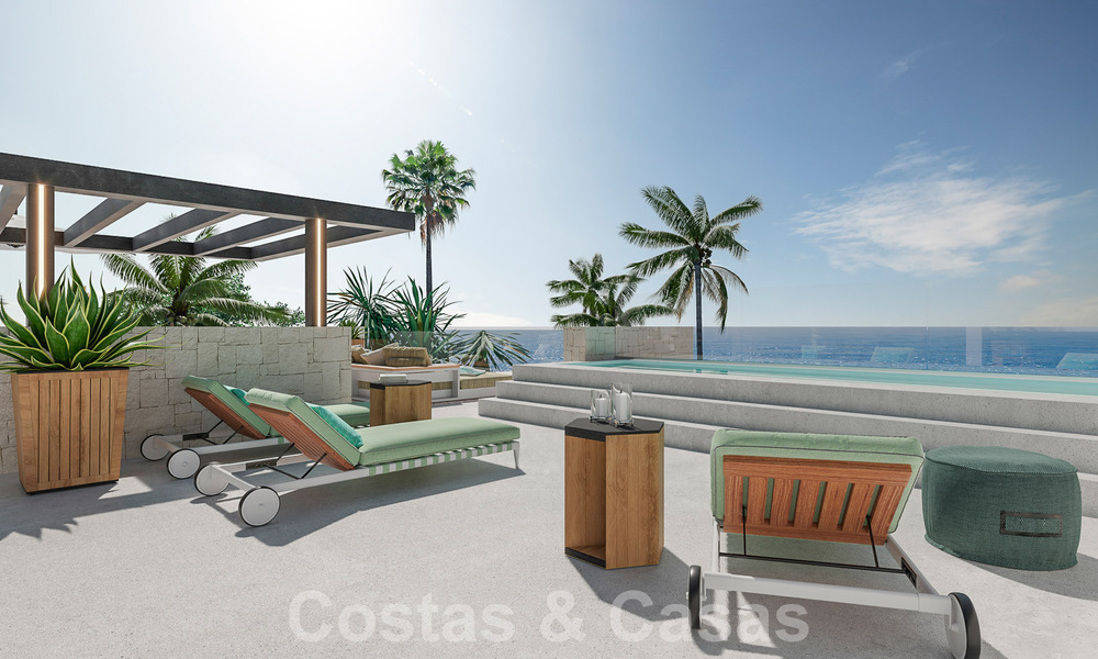 Nieuw project! Ultramoderne luxevilla´s te koop met een Balinees exterieurdesign, op frontlinie strand nabij San Pedro, Marbella 53407