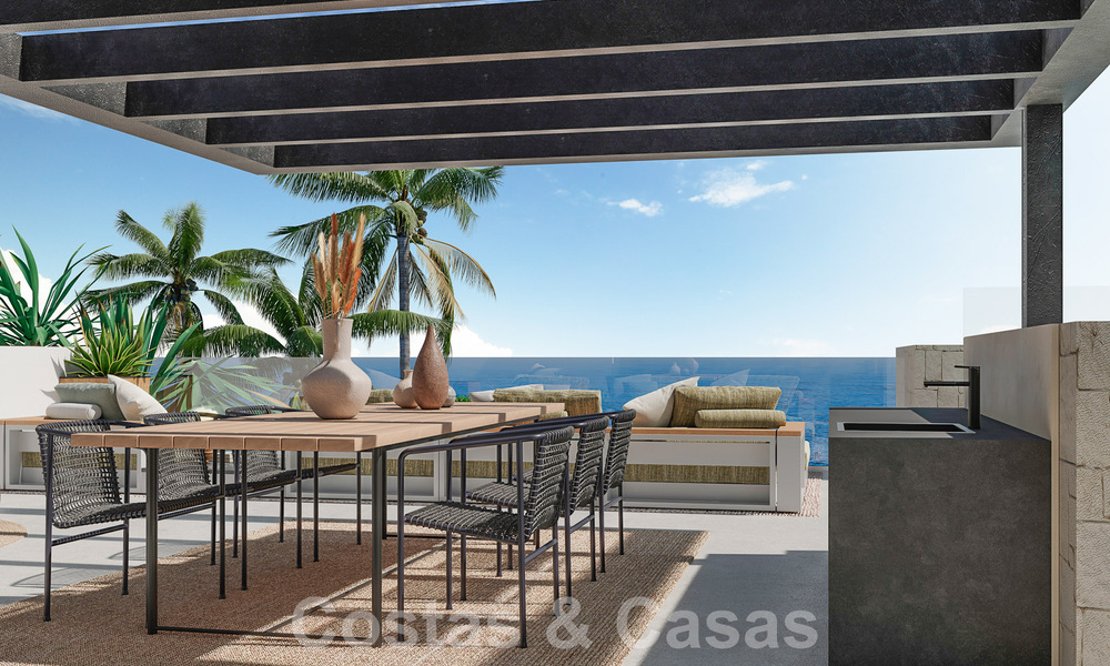 Nieuw project! Ultramoderne luxevilla´s te koop met een Balinees exterieurdesign, op frontlinie strand nabij San Pedro, Marbella 53409