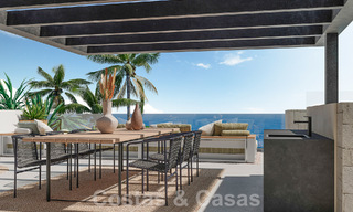 Nieuw project! Ultramoderne luxevilla´s te koop met een Balinees exterieurdesign, op frontlinie strand nabij San Pedro, Marbella 53409 