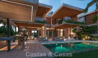 Nieuw project! Ultramoderne luxevilla´s te koop met een Balinees exterieurdesign, op frontlinie strand nabij San Pedro, Marbella 53416 