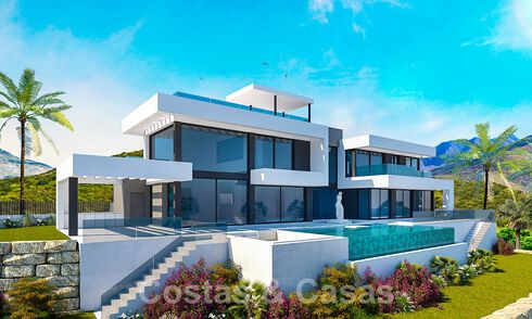 Nieuwe, moderne luxevilla te koop met panoramisch uitzicht in Marbella - Benahavis 55210