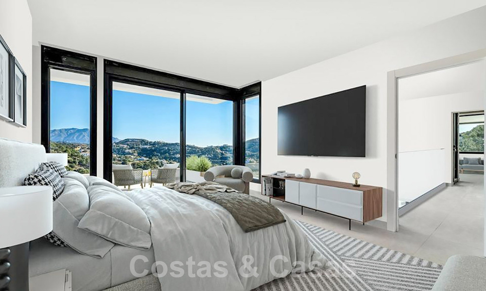 Gloednieuwe, moderne luxevilla te koop met panoramisch uitzicht in Marbella - Benahavis 61440