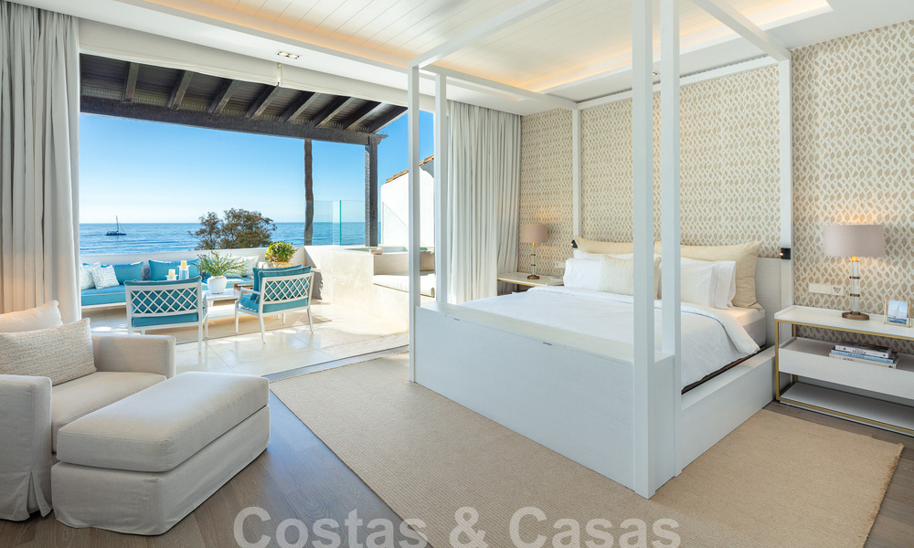 Luxueus beachfront penthouse te koop met frontaal zeezicht in Puente Romano op de Golden Mile van Marbella 55071
